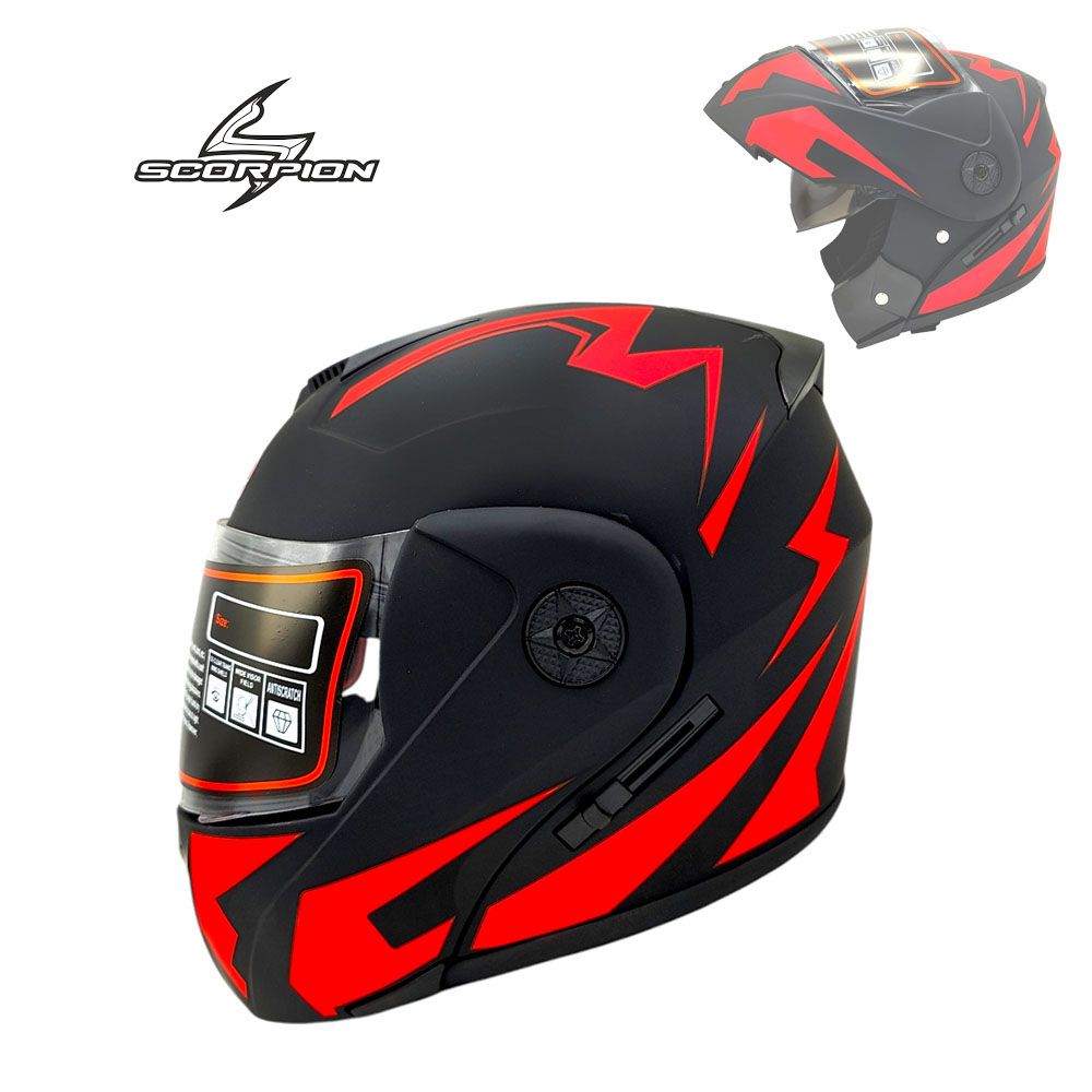 Scorpion Modular Flip-Up Motorcycle Helmet - Dual Visor Matt